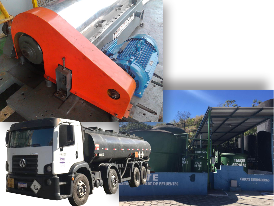 Estrutura Recipin Centrifugação de borra